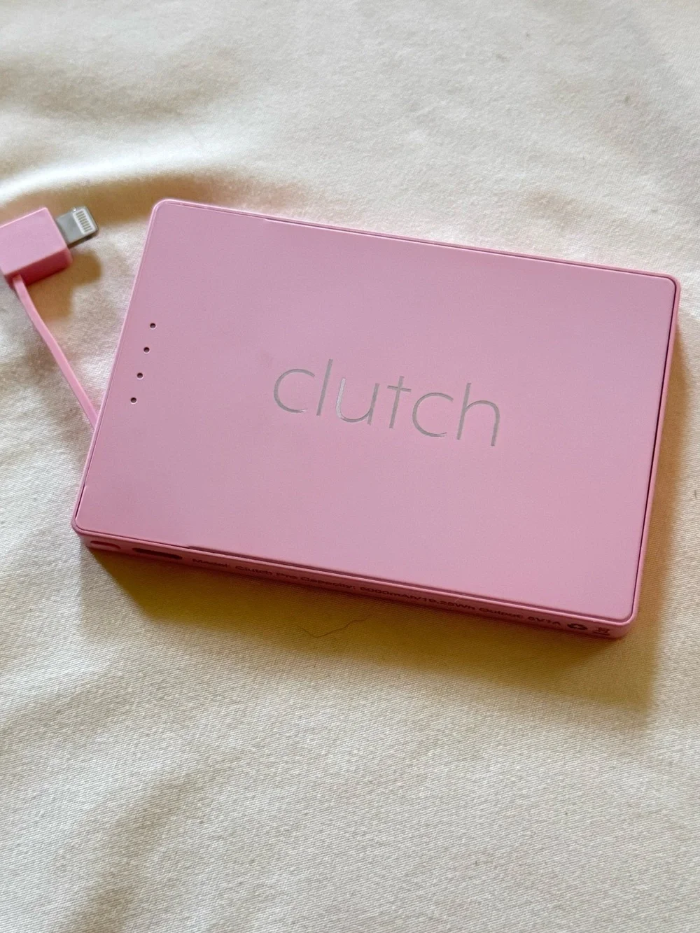 Clutch® Pro Lightning • iPhone 14 or older Portable Charger Power Bank - Pink